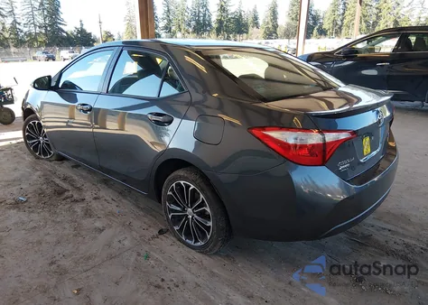 2015 Toyota Corolla S Plus z USA, uszkodzony, nr VIN 2T1BURHE0FC349210